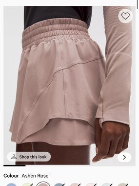 Shake It Out High-Rise Run Short 2.5" ASHR XS  ashen rose xs